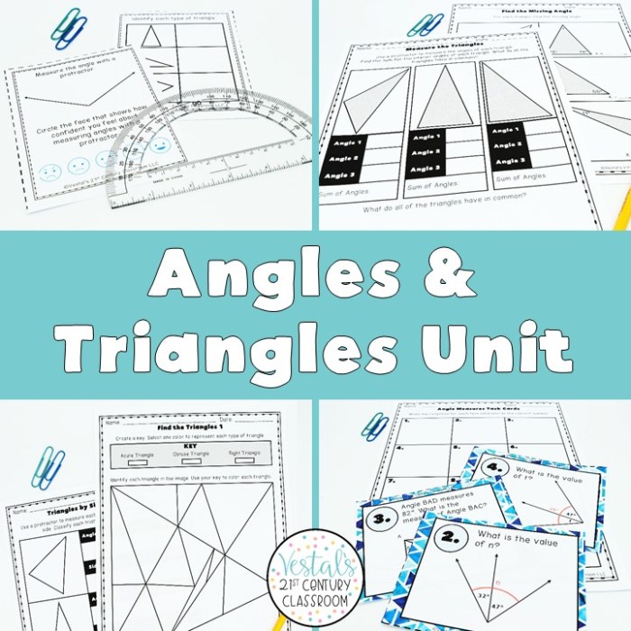 Angles and triangles unit study guide