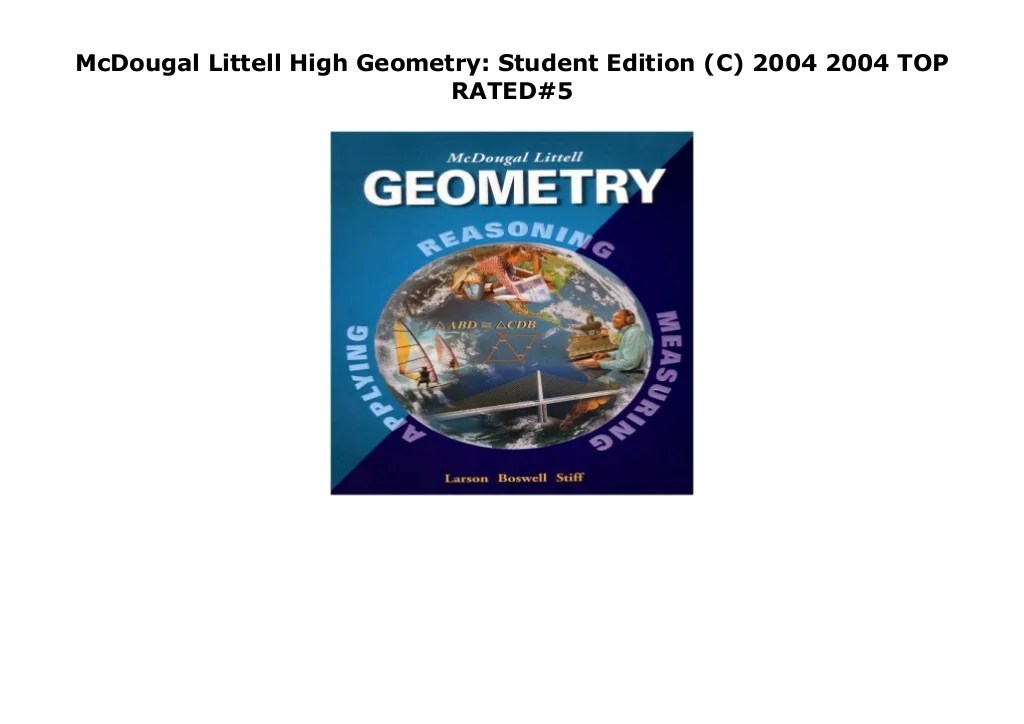 Geometry mcdougal littell answers pdf