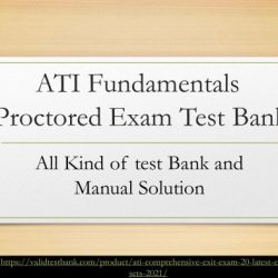 Ati proctored exam test bank